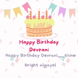Happy birthday devrani image
