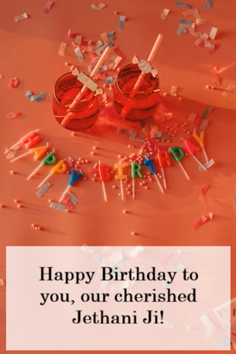 Happy birthday to you Jethani ji