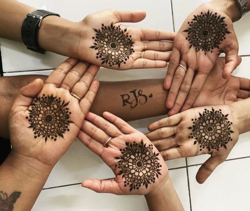 bridal mandala mehendi