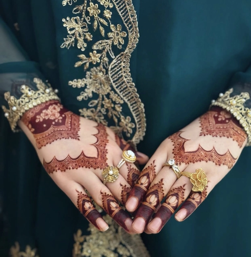 bridal stylish back hand mehndi design simple