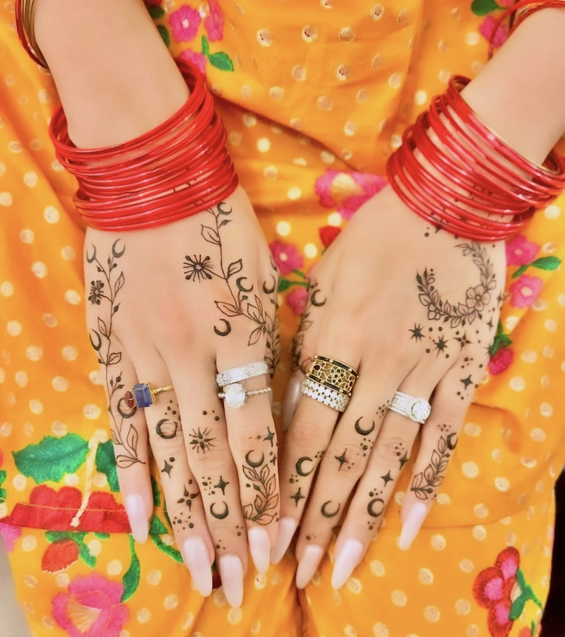 chand mehndi design arabic