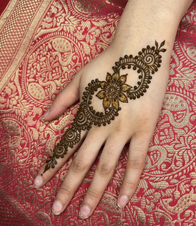 easy and cute mehndi design