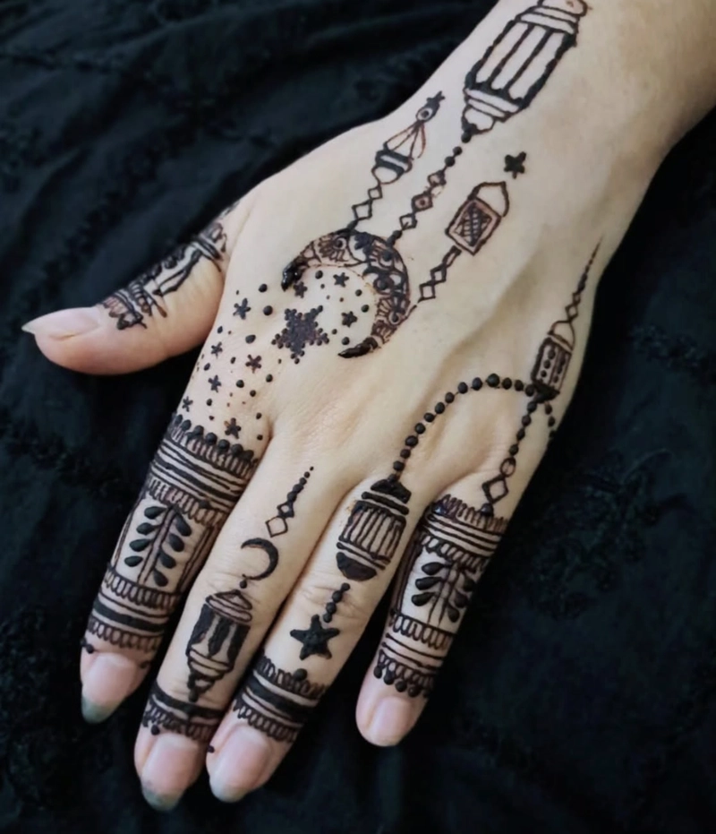 eid chand mehndi design