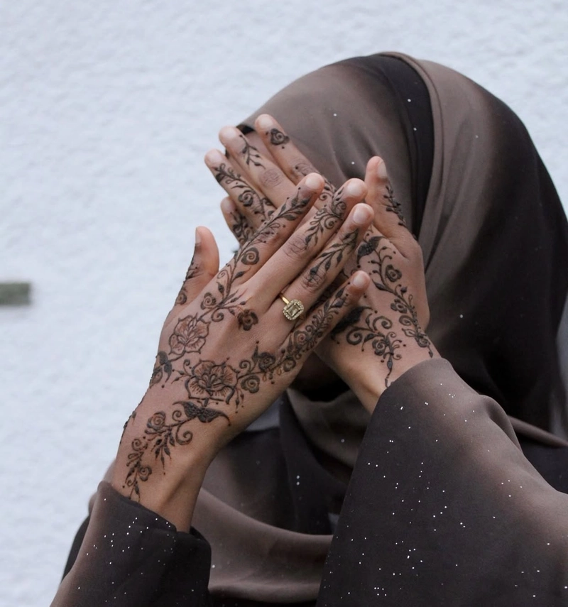 flower rose mehndi design