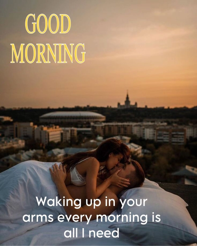 good morning couple bed images