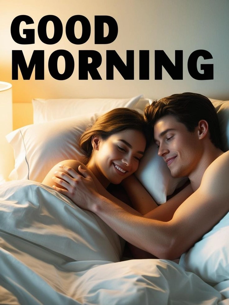 good morning couple pics on bed