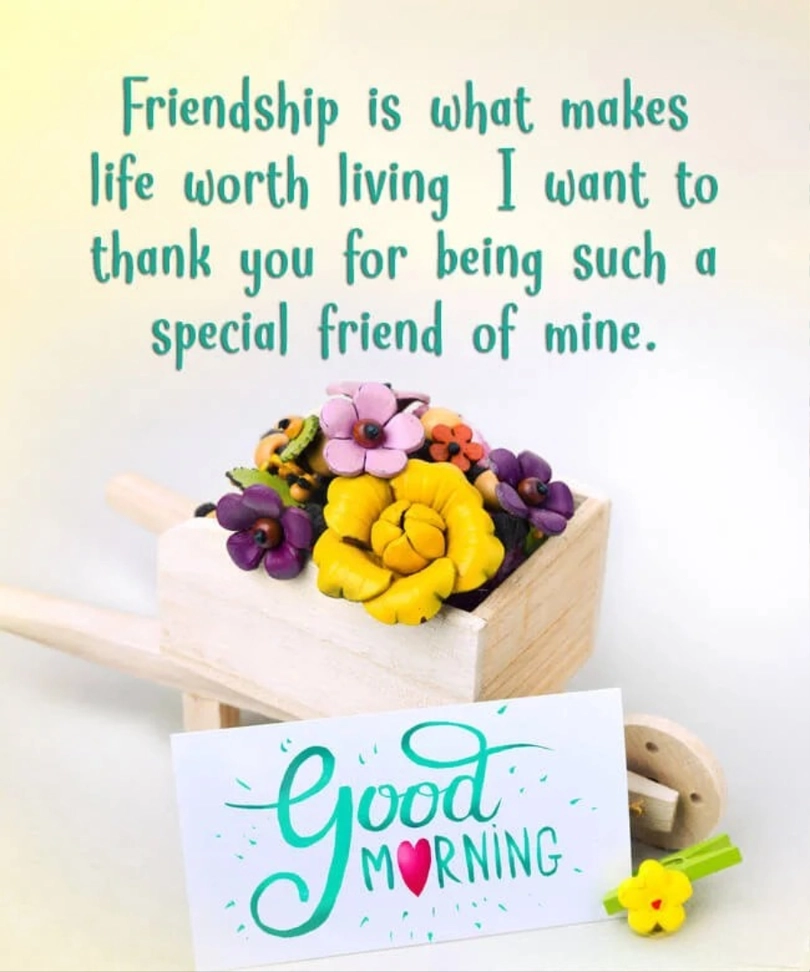 good morning message to my friend to make her happy