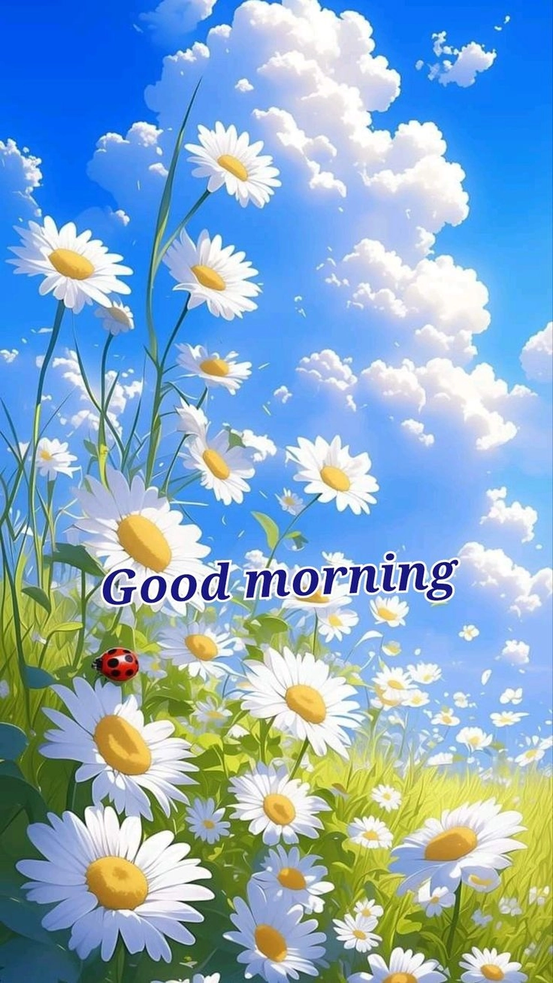 good morning message with beautiful flowers