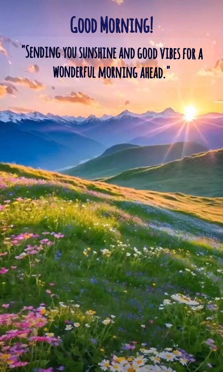 good morning scenery messages