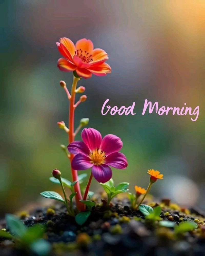 good morning with beautiful flowers images for whatsapp
