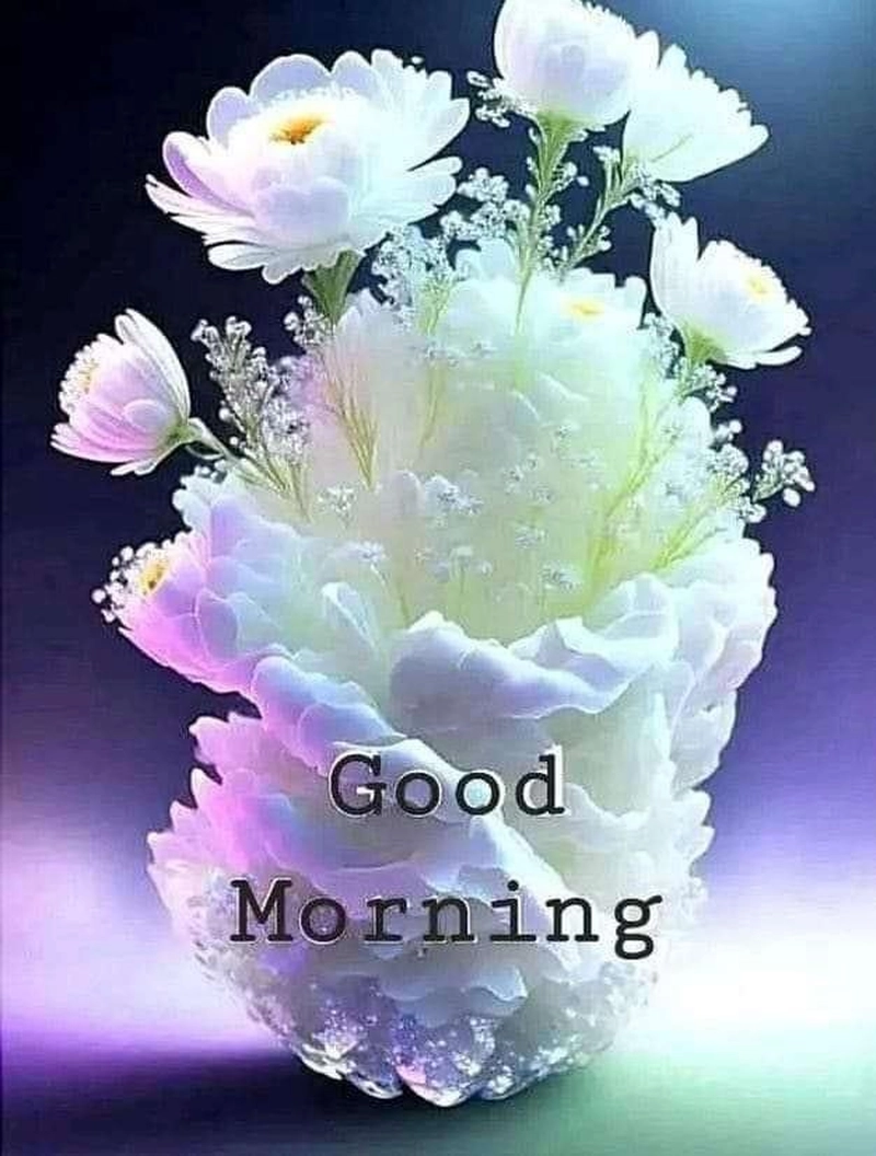 good morning with beautiful flowers images