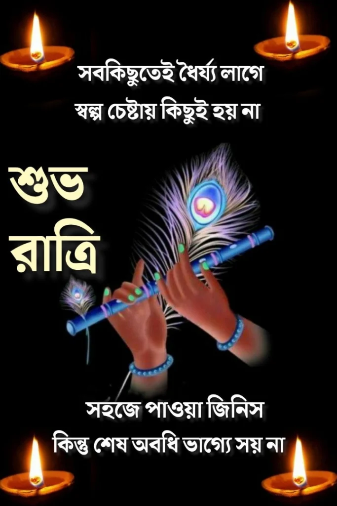 good night bengali shayari image