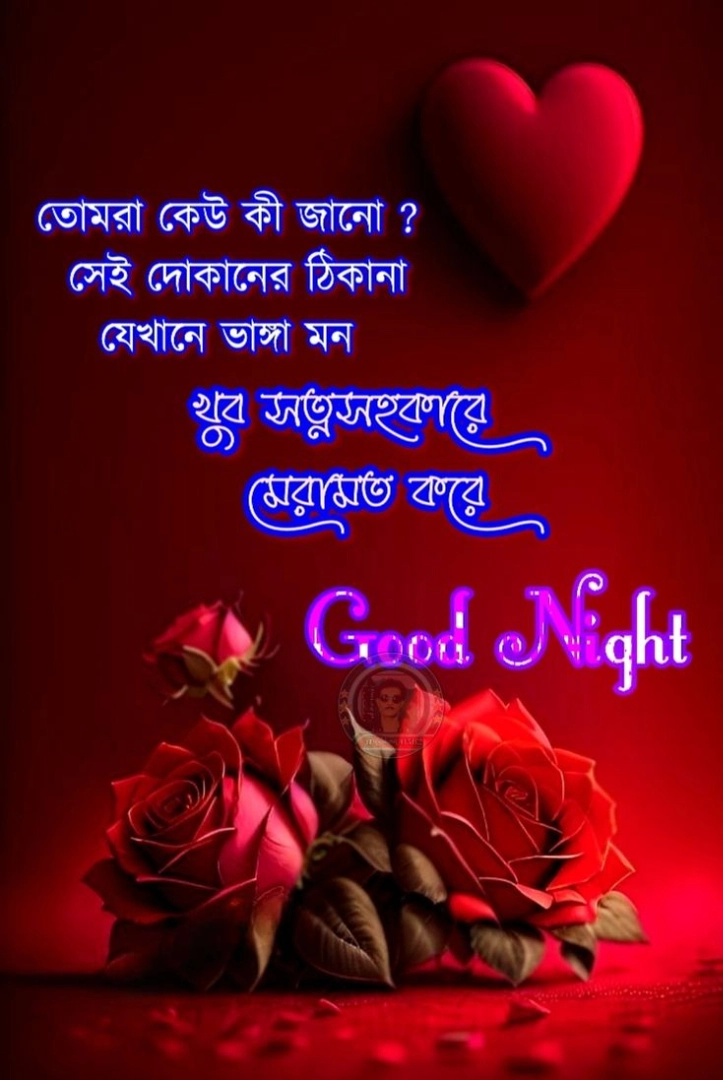 good night romantic shayari bengali