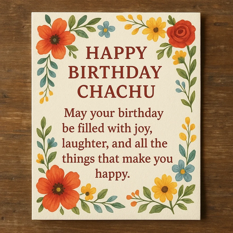 happy birthday chachu wishes in english