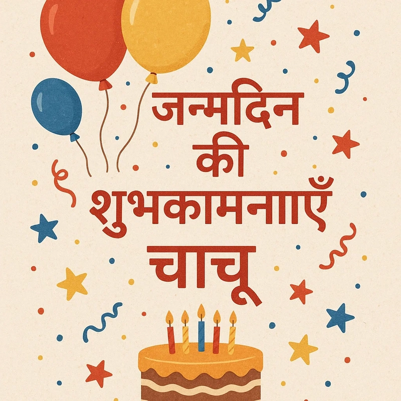 happy birthday chachu wishes in hindi