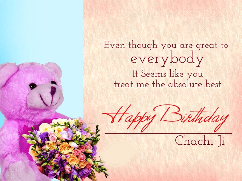 happy birthday wishes for chachi ji in english