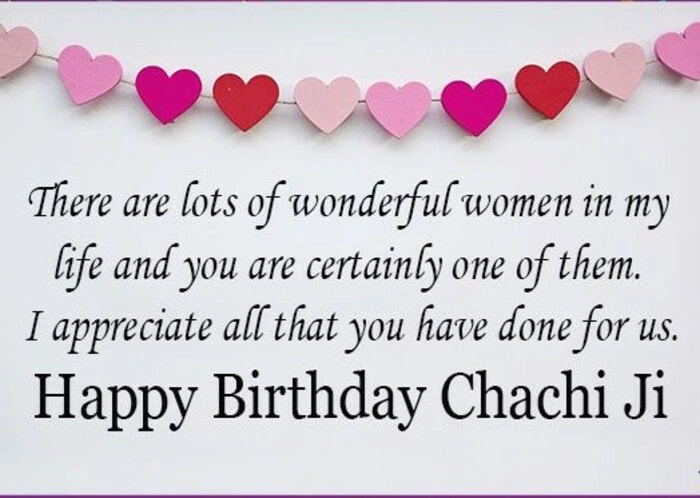 happy birthday wishes for chachi ji