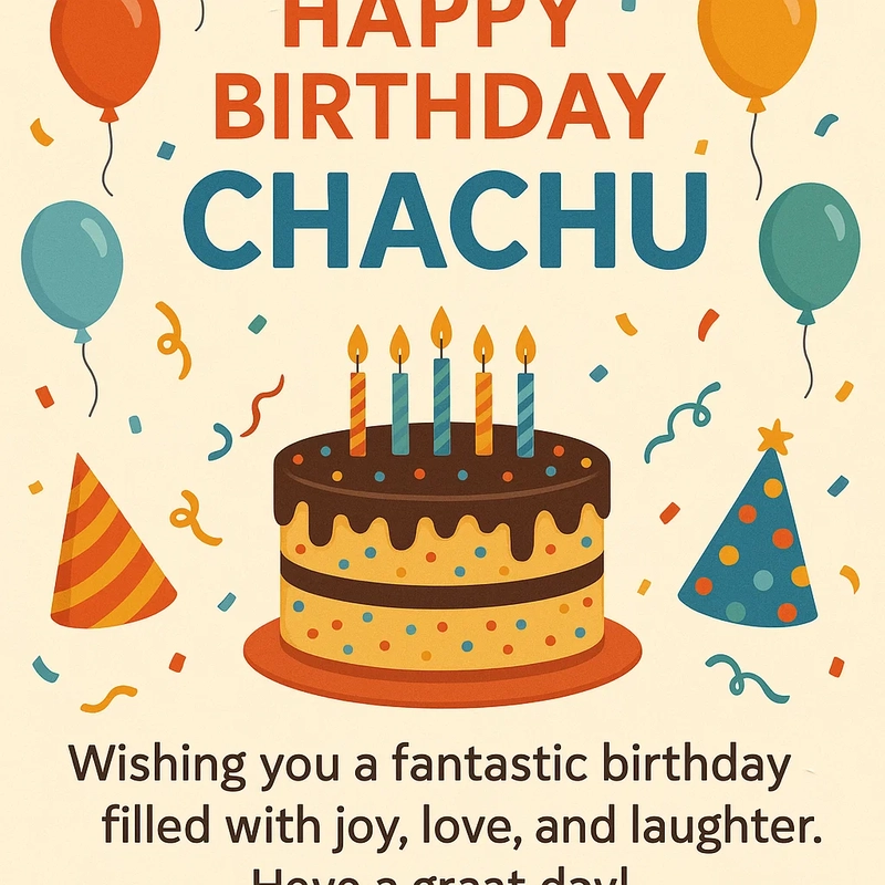 happy birthday wishes for chachu in english