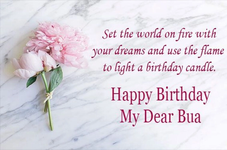 heart touching birthday wishes for bua ji