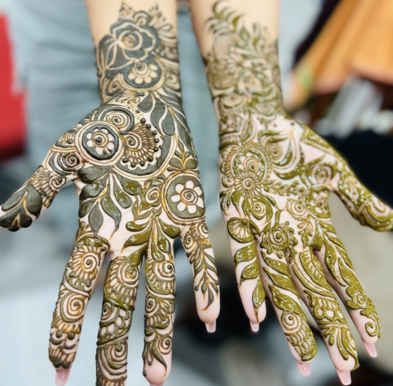 henna teej mehndi design