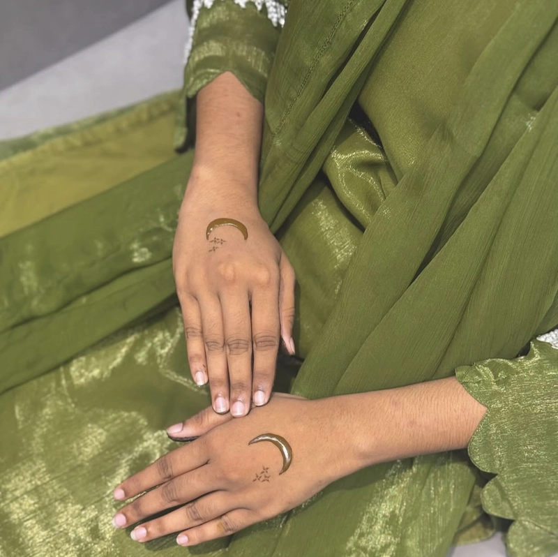 indian mehndi design back side