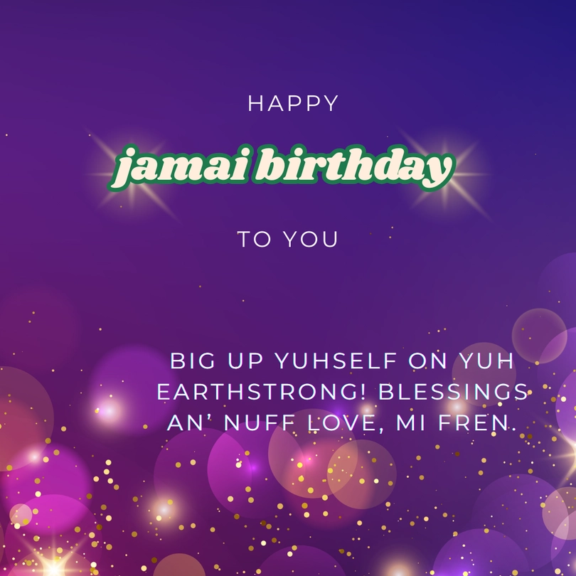 jamaica birthday greetings