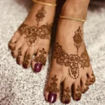 leg side mehndi design simple and easy