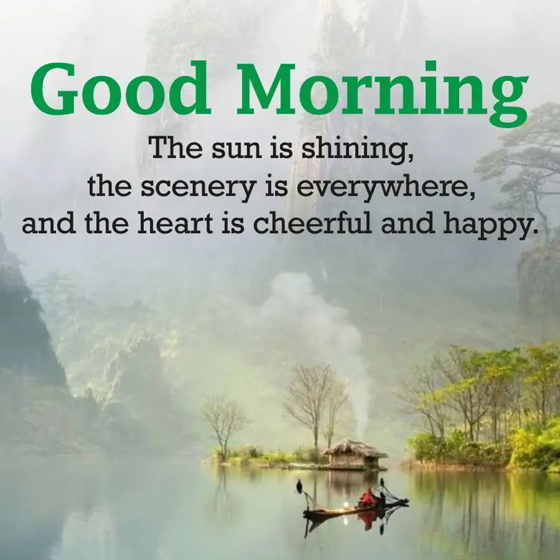 natural scenery good morning images