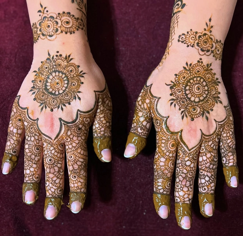 new mandala mehndi design