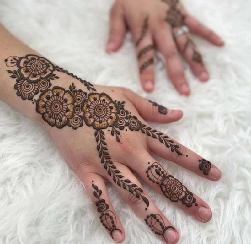 simple eid mehndi design photo