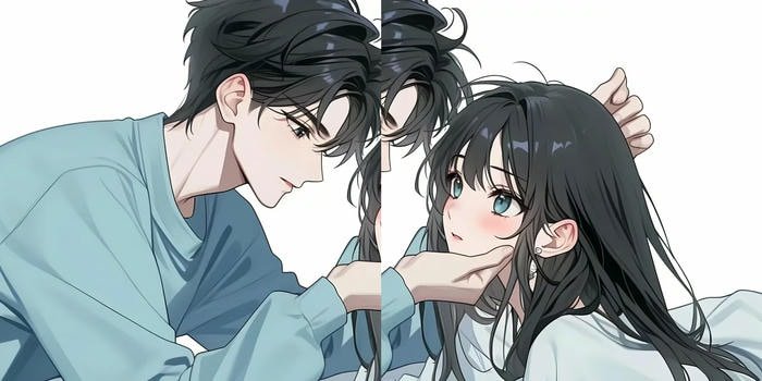 adorable anime couple dp
