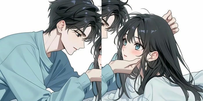 anime couple dp