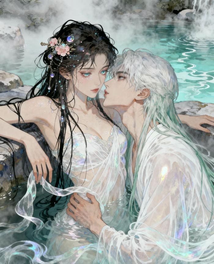 anime couple holding hands dp