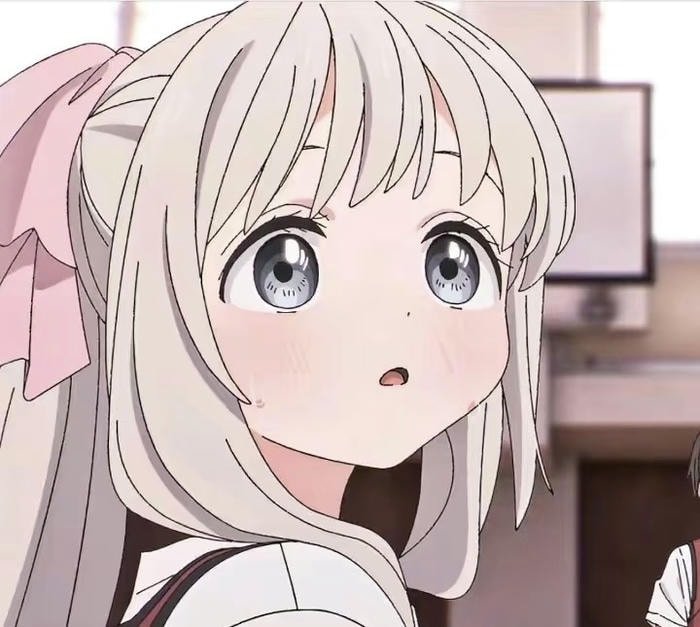 bright anime girl dp