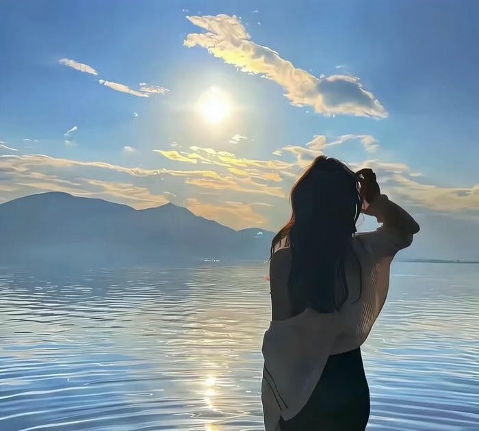 clean aesthetic dp girl