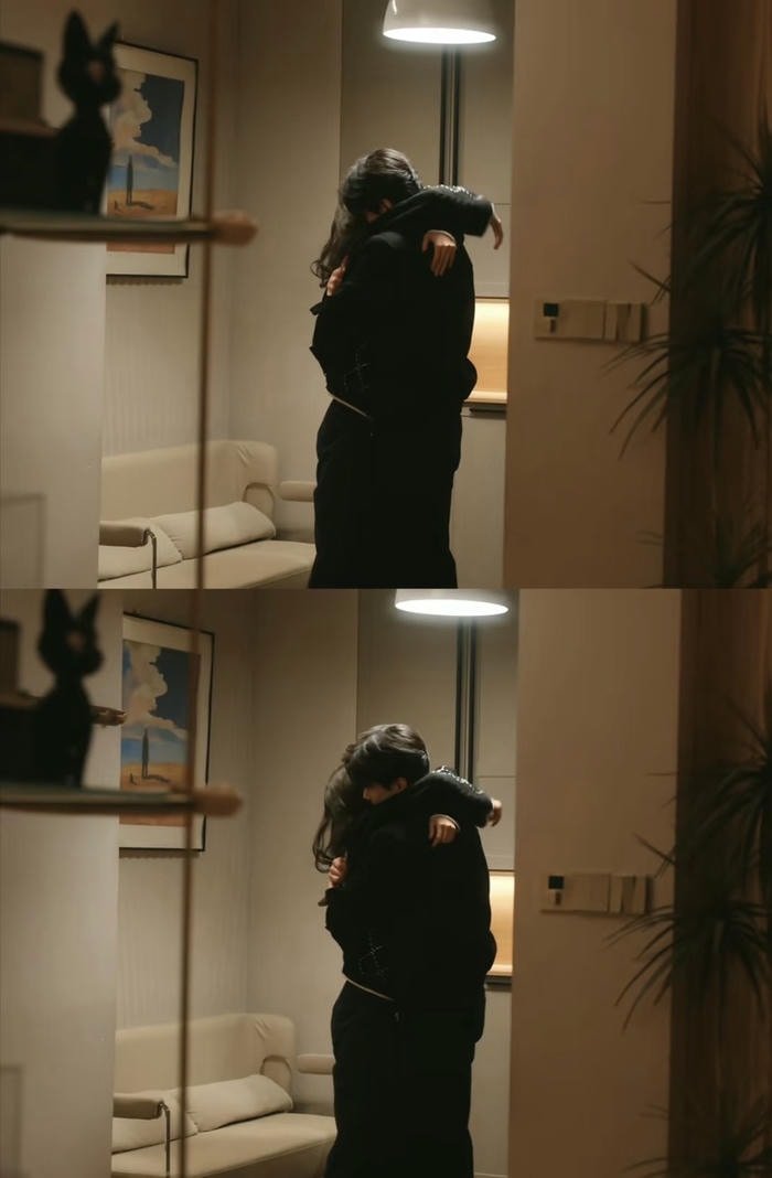 couple hug dp aesthetic