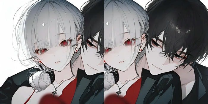 cute anime couple profile