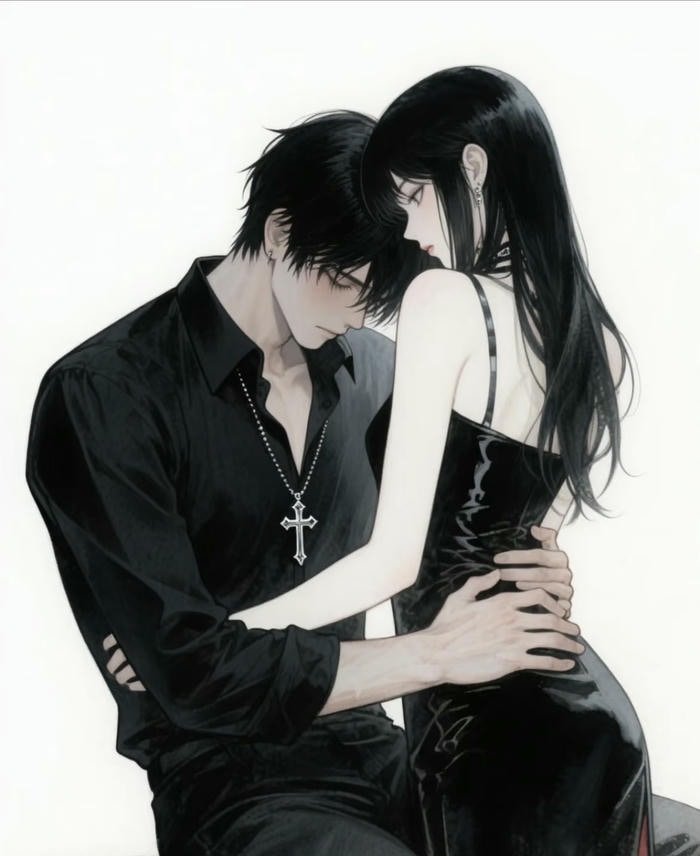 cute anime couple wallpaper dp