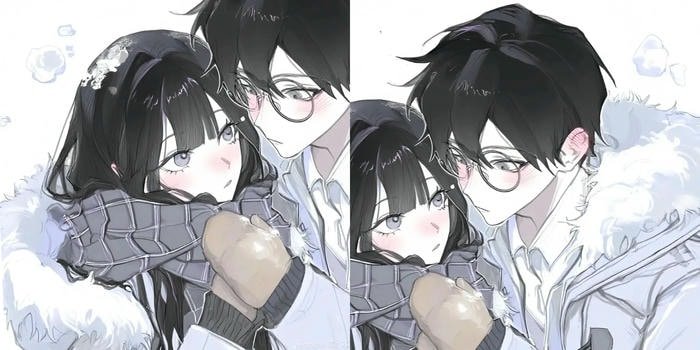 cute anime lovers dp