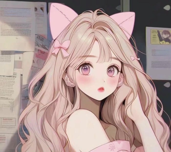 cute face anime girl dp