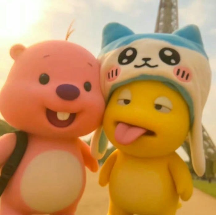 funny cartoon couple dp