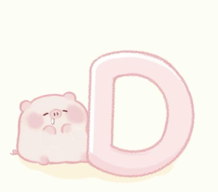 geometric style d icon