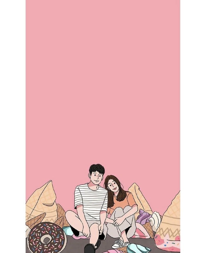 happy cartoon couple dp