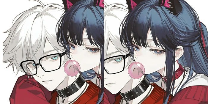 lovely anime couple dp