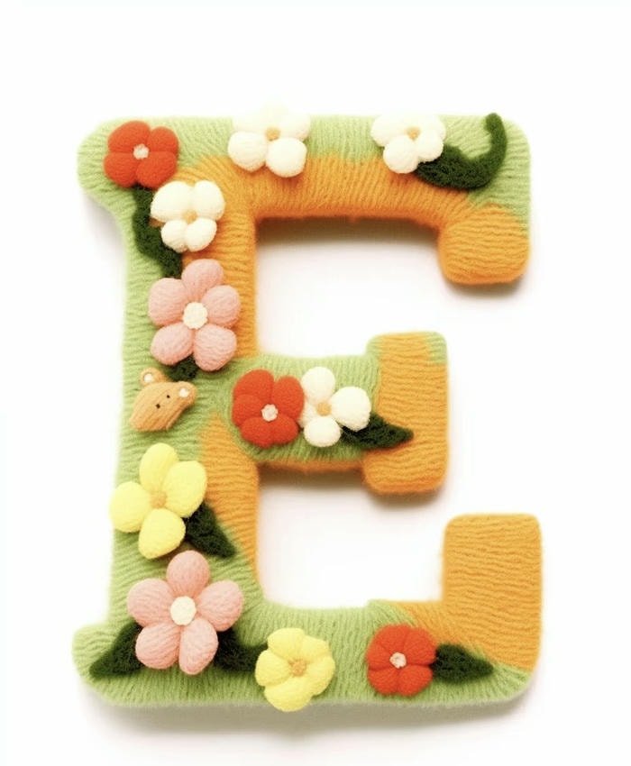 minimal avatar letter e