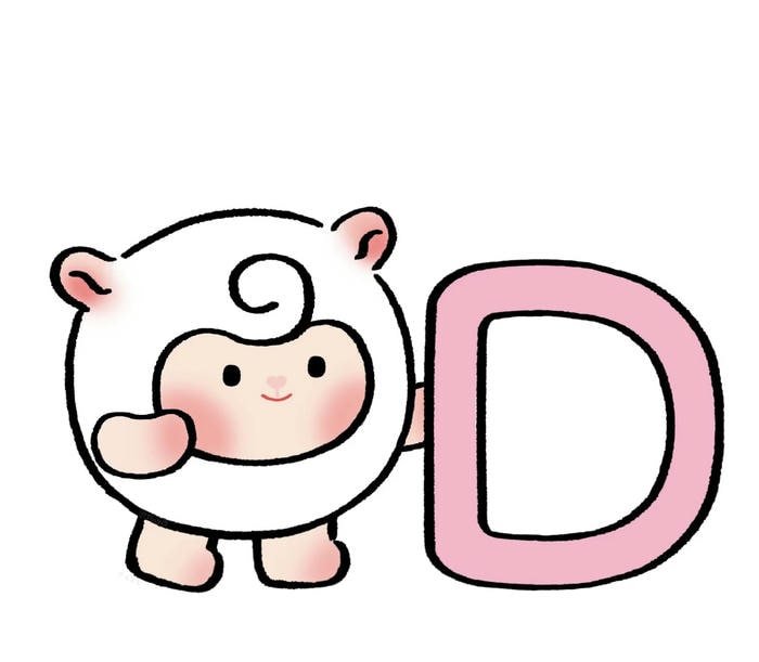 modern look letter d