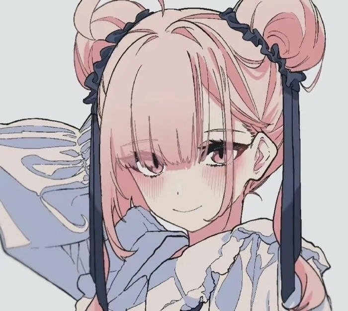 pretty anime girl dp