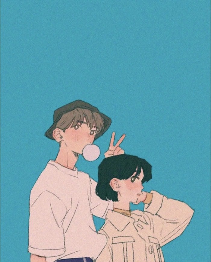 real cartoon couple dp