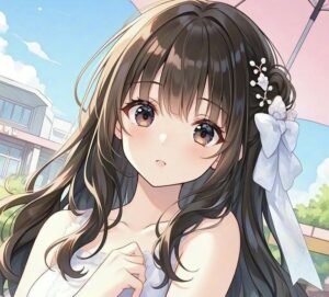 romantic anime girl dp