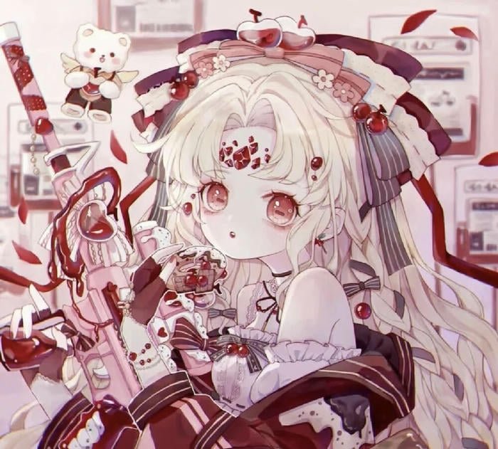 simple anime girl dp